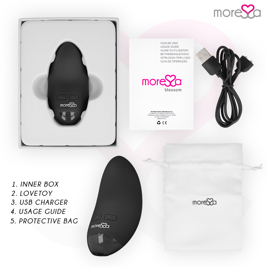 MORESSA - VIBRADOR BLOSSOM PRETO - Image 3