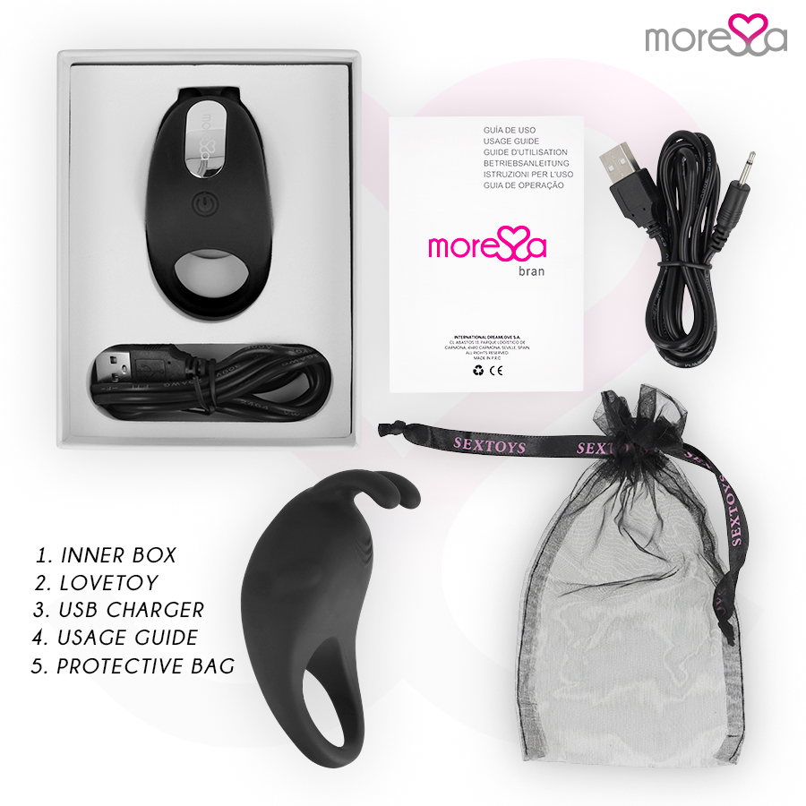MORESSA - BRAD PREMIUM SILICONE RECHARGEABLE NOIR – Image 6