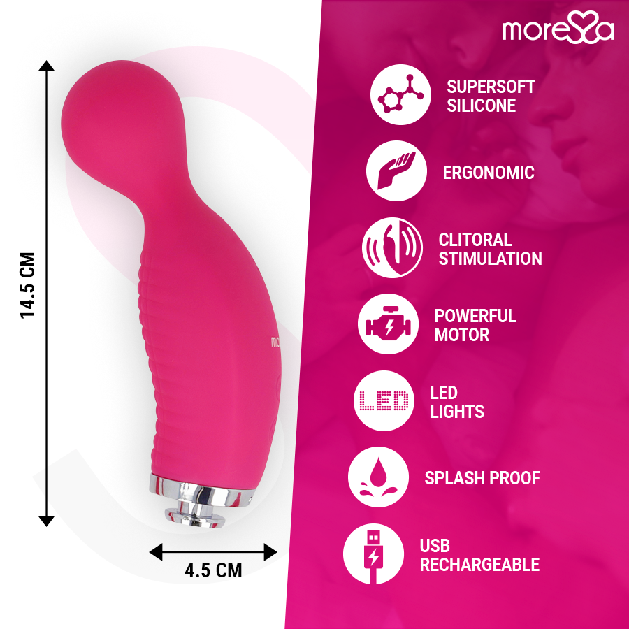 MORESSA - KIRK DUO SUCCIONADOR + MASAJEADOR MULTI PRESTACIONES PREMIUM SILICONE RECARGABLE - Imagen 4
