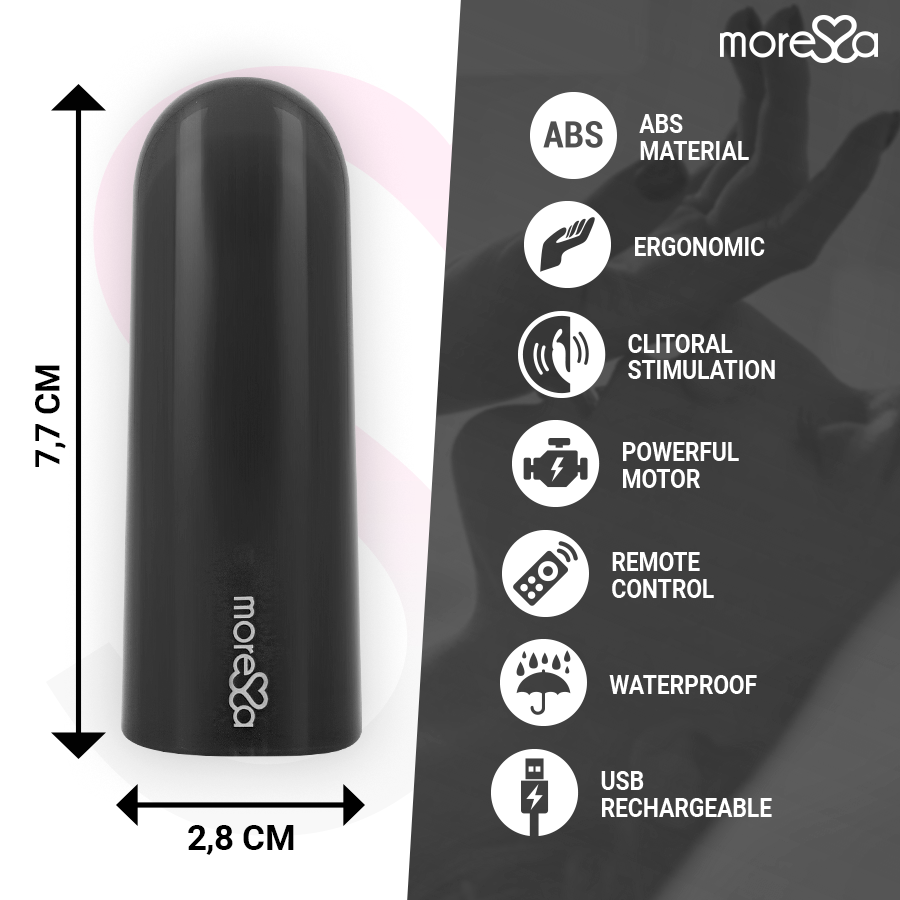 MORESSA - NIX VIBRATEUR TÉLÉCOMMANDE NOIR – Image 4