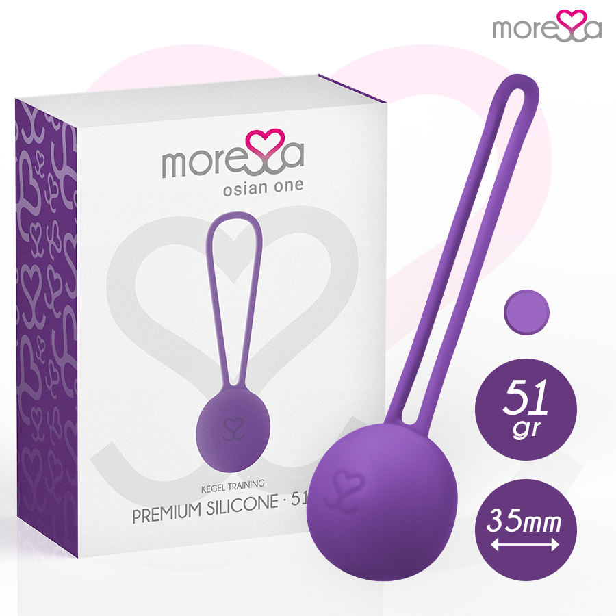 MORESSA - OSIAN ONE ENTRENAMIENTO SUELO PELVICO 51gr PREMIUM SILICONA LILA - Imagen 8