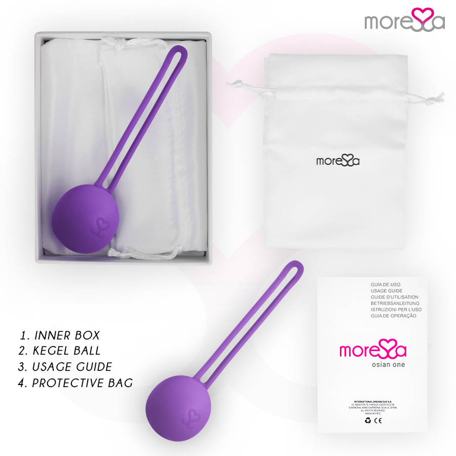 MORESSA - OSIAN ONE ENTRENAMIENTO SUELO PELVICO 51gr PREMIUM SILICONA LILA - Imagen 6