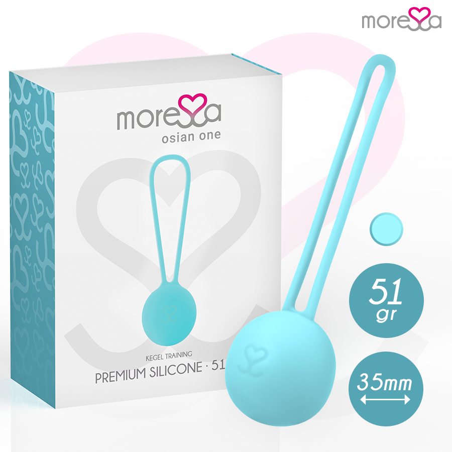 MORESSA - OSIAN ONE ENTRENAMIENTO SUELO PELVICO 51gr PREMIUM SILICONA TURQUESA - Imagen 8