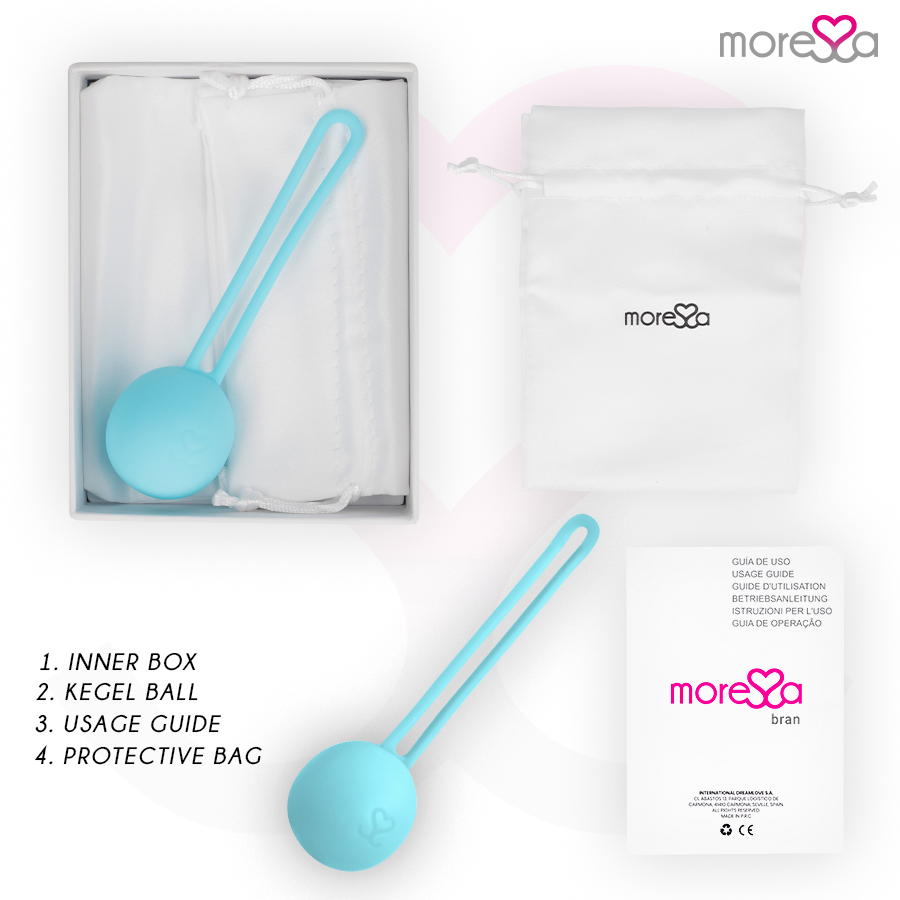 MORESSA - OSIAN ONE ENTRENAMIENTO SUELO PELVICO 51gr PREMIUM SILICONA TURQUESA - Imagen 5