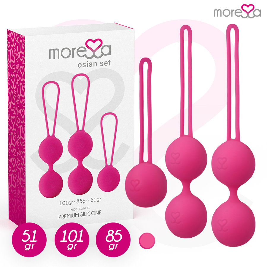 MORESSA - SET OSIAN PREMIUM SILICONE ROSA (Osian One - 51 g | Osian Two - 101 g | Osian Three 85 g) - immagine 8