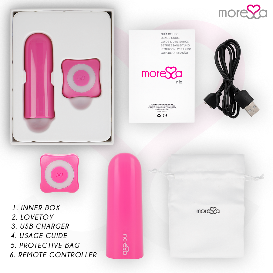 MORESSA - NIX VIBRATOR FERNBEDIENUNG ROSA – Bild 6
