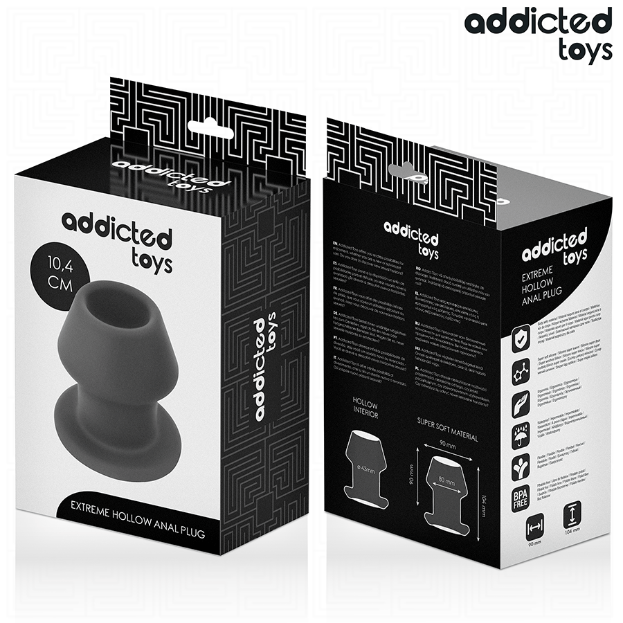 ADDICTED TOYS - EXTREME HOLLOW ANAL PLUG SILICONE SIZE L 10.4 CM - Image 3