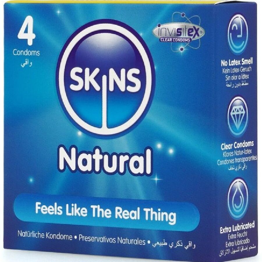 SKINS - PACK DE 4 PRÉSERVATIFS NATURELS PREMIUM – Image 2