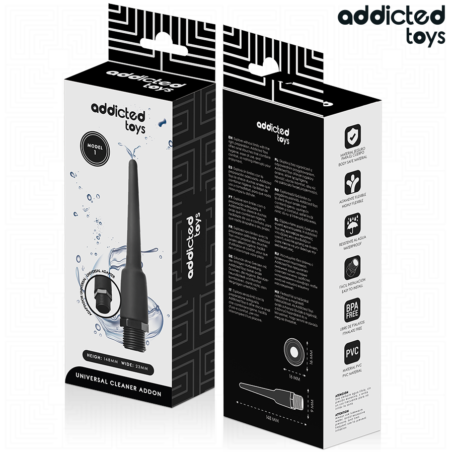 ADDICTED TOYS - LIMPIADOR ANAL CON ADAPTADOR UNIVERSAL MODELO 1 - Imagen 4