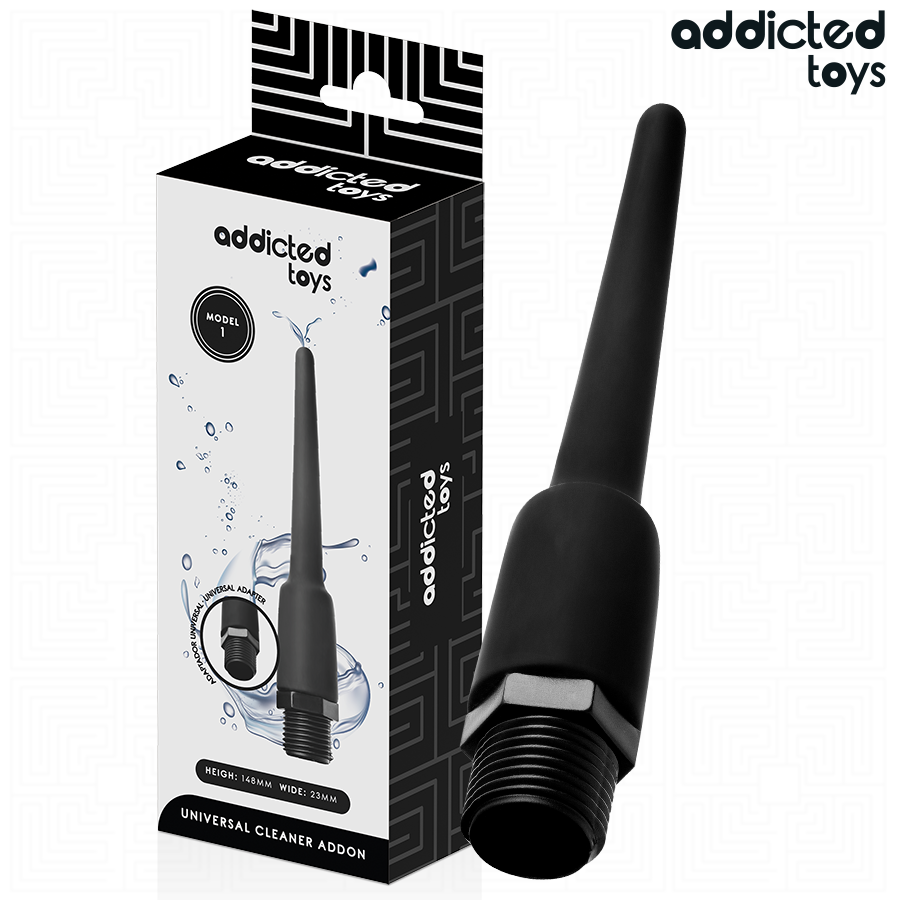 ADDICTED TOYS - LIMPIADOR ANAL CON ADAPTADOR UNIVERSAL MODELO 1 - Imagen 2