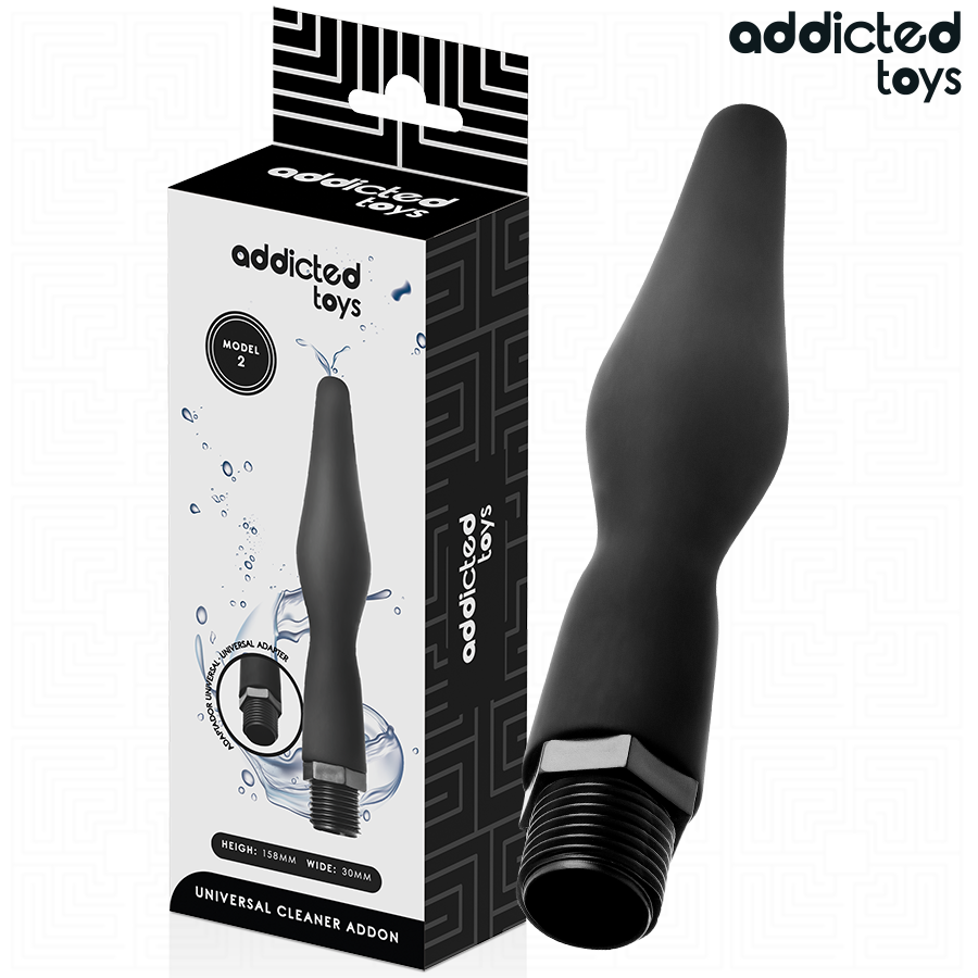 ADDICTED TOYS - LIMPIADOR ANAL CON ADAPTADOR UNIVERSAL MODELO 2 - Imagen 2