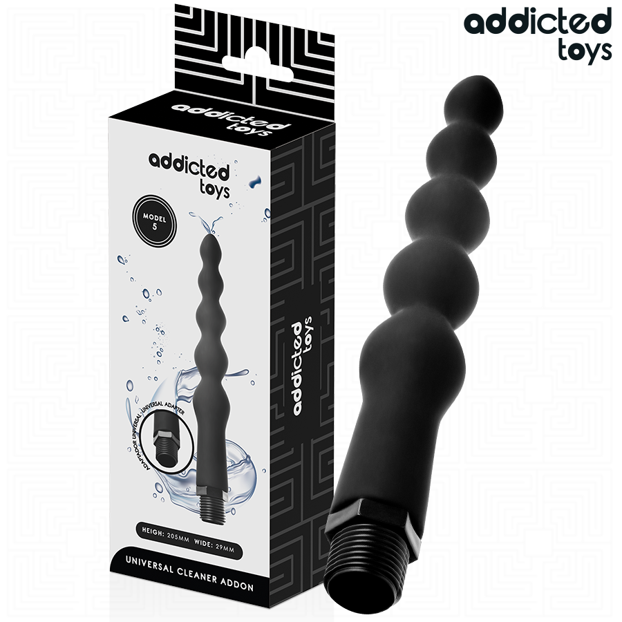 ADDICTED TOYS - LIMPIADOR ANAL CON ADAPTADOR UNIVERSAL MODELO 5 - Imagen 2