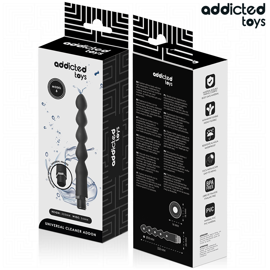 ADDICTED TOYS - LIMPIADOR ANAL CON ADAPTADOR UNIVERSAL MODELO 6 - Imagen 6