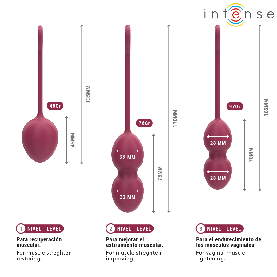 INTENSE - KIT CHARLI KEGEL BALL BOURGOGNE – Image 7