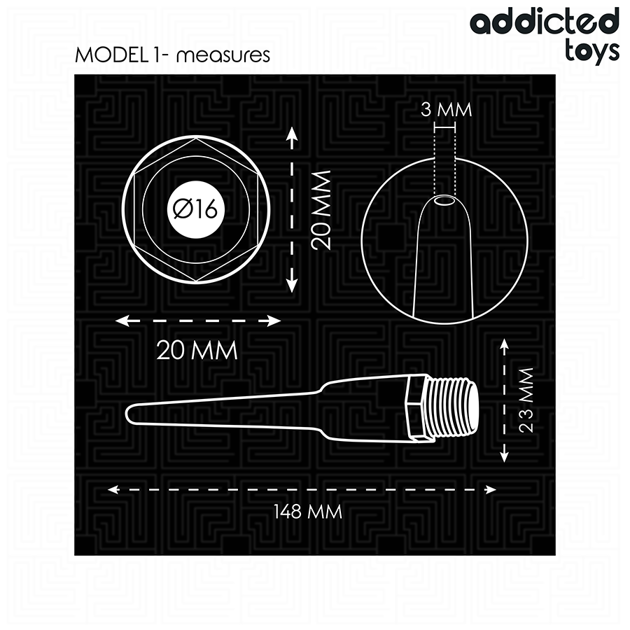 ADDICTED TOYS - LIMPIADOR ANAL CON ADAPTADOR UNIVERSAL MODELO 1 - Imagen 7