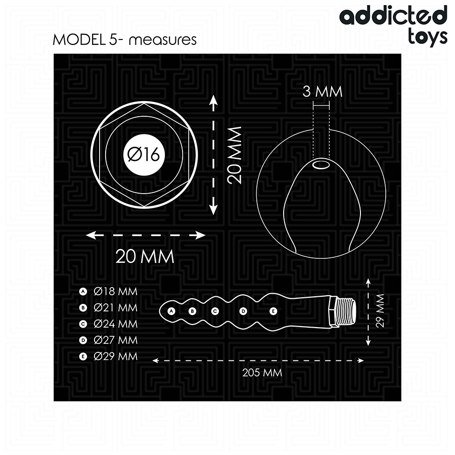 ADDICTED TOYS - LIMPIADOR ANAL CON ADAPTADOR UNIVERSAL MODELO 5 - Imagen 7
