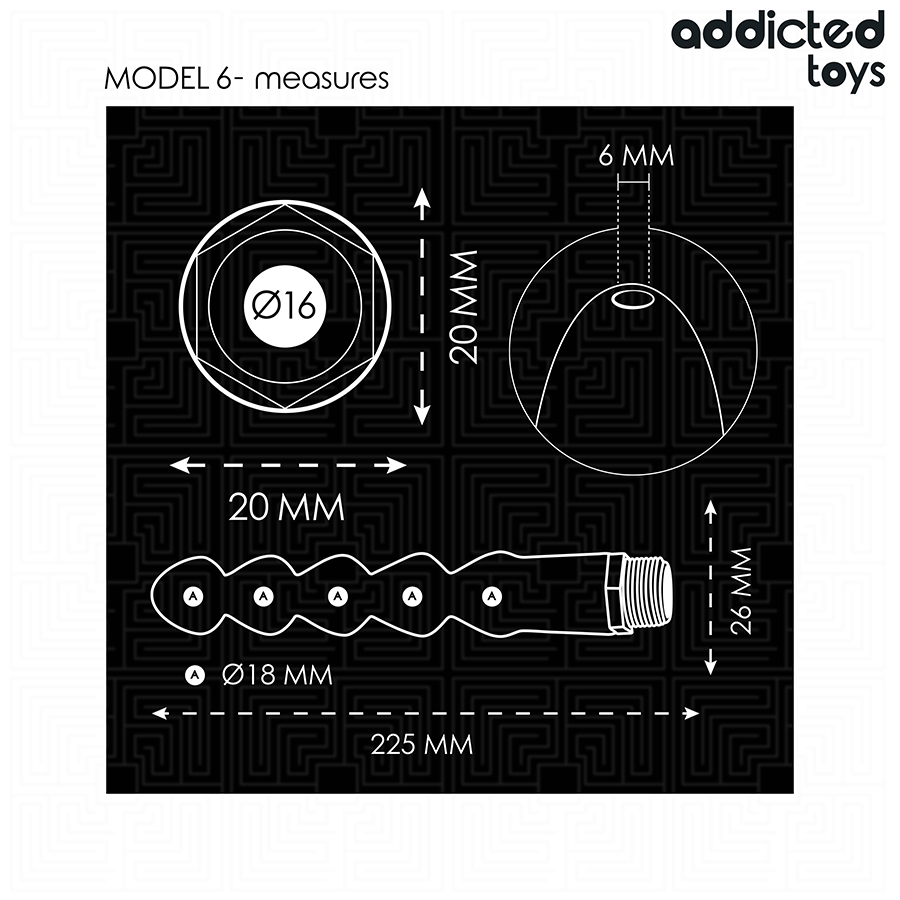 ADDICTED TOYS - LIMPIADOR ANAL CON ADAPTADOR UNIVERSAL MODELO 6 - Imagen 7