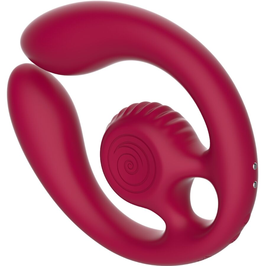 SNAIL VIBE - GIZI DÚO ESTIMULADOR DE PAREJAS CONTROL REMOTO BURDEOS - Imagen 2