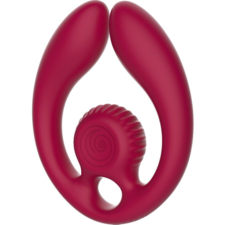SNAIL VIBE - GIZI DÚO ESTIMULADOR DE PAREJAS CONTROL REMOTO BURDEOS - Imagen 3