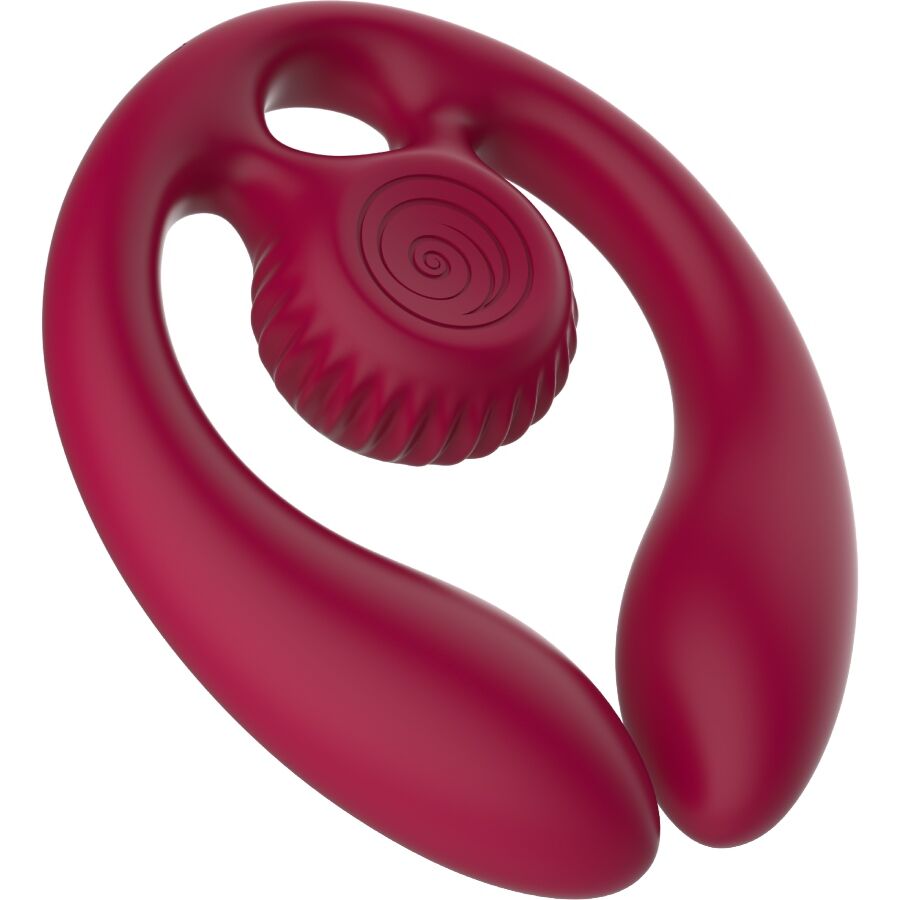 SNAIL VIBE - GIZI DÚO ESTIMULADOR DE PAREJAS CONTROL REMOTO BURDEOS - Imagen 5