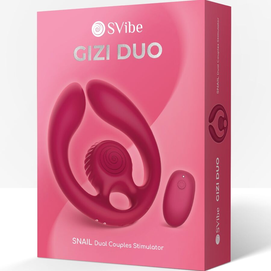 SNAIL VIBE - GIZI DÚO ESTIMULADOR DE PAREJAS CONTROL REMOTO BURDEOS - Imagen 7