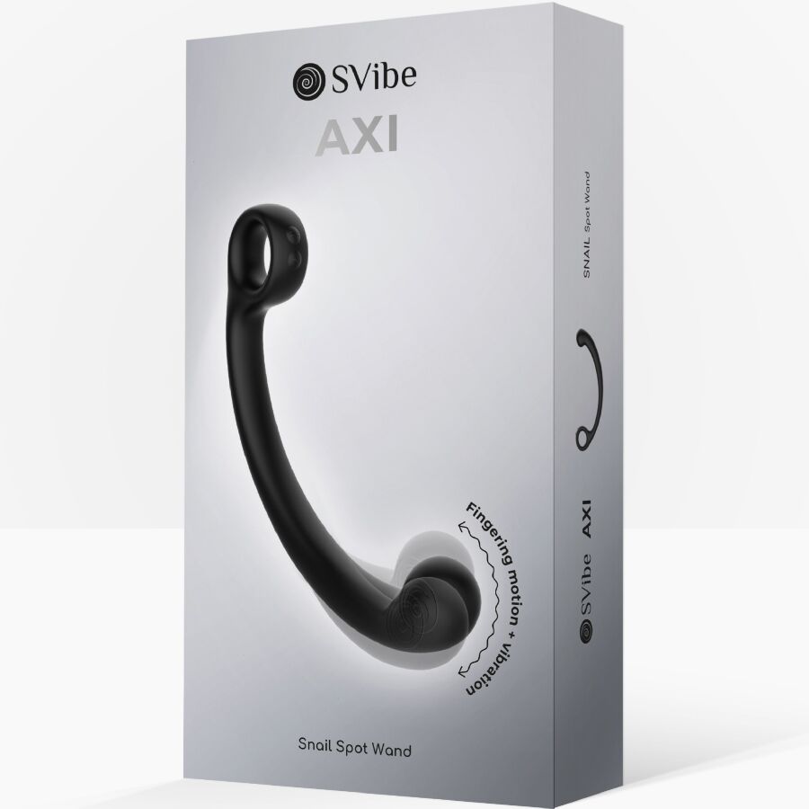 SNAIL VIBE - BAGUETTE DE MASSAGE VIBRANTE AXI NOIRE – Image 2