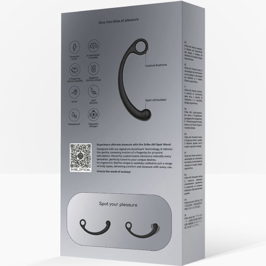 SNAIL VIBE - BAGUETTE DE MASSAGE VIBRANTE AXI NOIRE – Image 3
