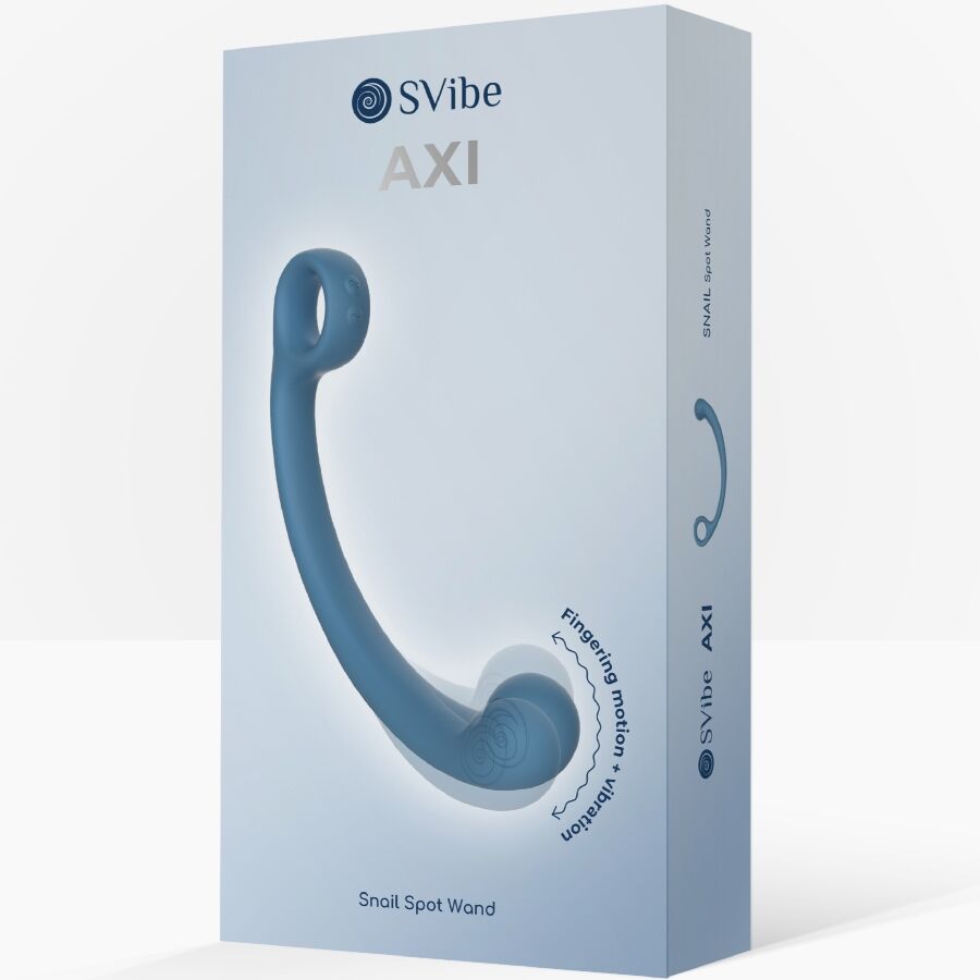 SNAIL VIBE - AXI VIBRIERENDER MASSAGESTAB BLAU – Bild 6