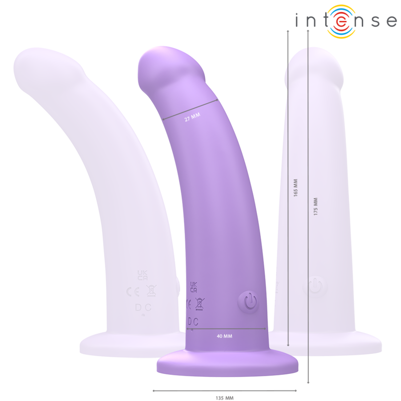 INTENSE - EDDIE VIBRATEUR 17,5 CM 10 VIBRATIONS VIOLET TÉLÉCOMMANDE – Image 3