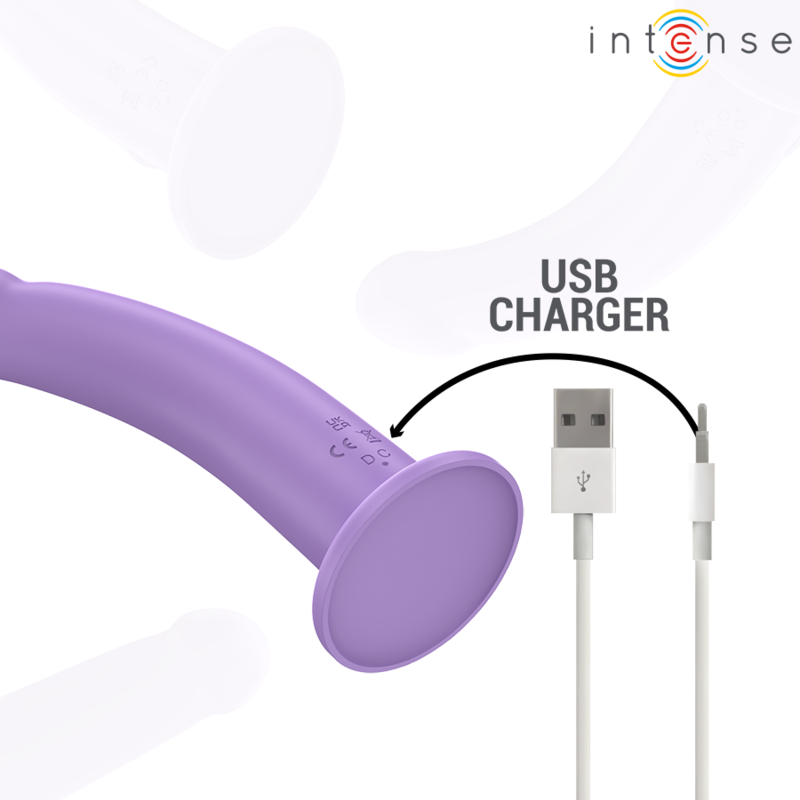 INTENSE - EDDIE VIBRATEUR 17,5 CM 10 VIBRATIONS VIOLET TÉLÉCOMMANDE – Image 7