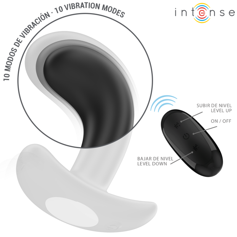 INTENSE - CHANDLER ANAL PLUG 10 VIBRATIONEN SCHWARZ FERNBEDIENUNG – Bild 5