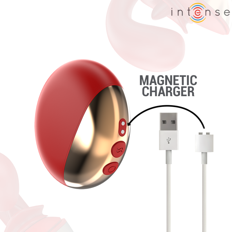 INTENSE - VIBRATEUR & STIMULATEUR MARIAH EN FORME DE U 10 VIBRATIONS ROUGE – Image 7