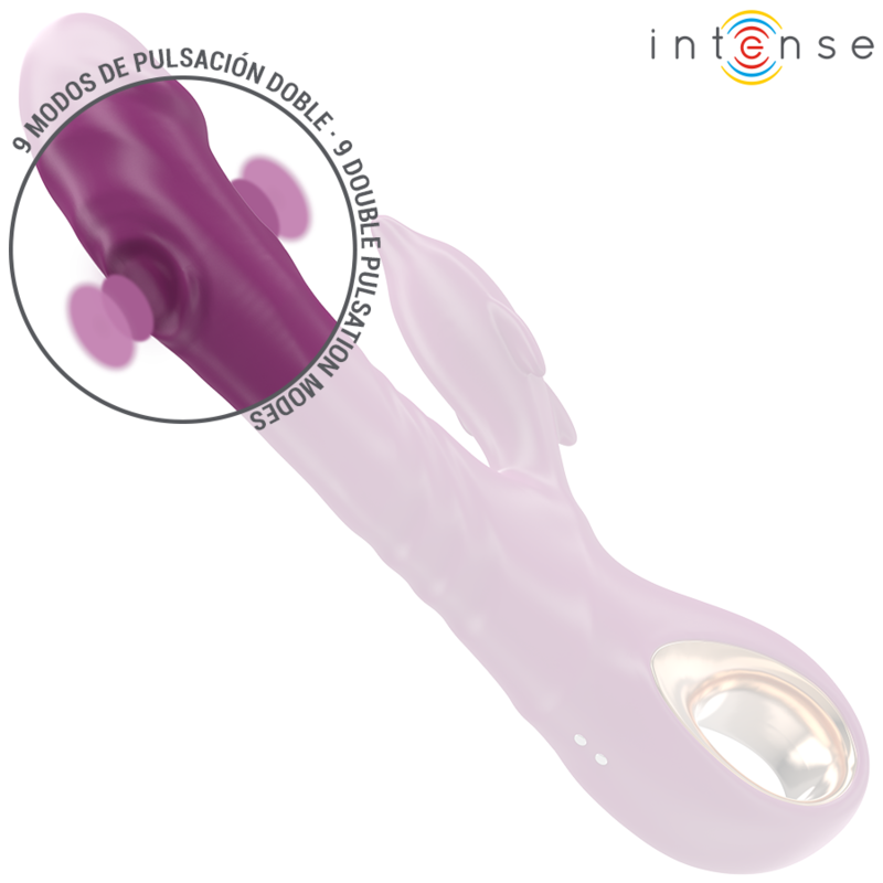 INTENSE - HALLE VIBRATEUR MULTIFONCTION AVEC LANGUE STIMULANTE DAUPHIN VIOLET – Image 5