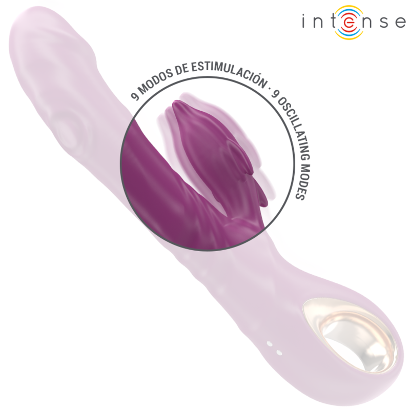 INTENSE - HALLE VIBRATEUR MULTIFONCTION AVEC LANGUE STIMULANTE DAUPHIN VIOLET – Image 6