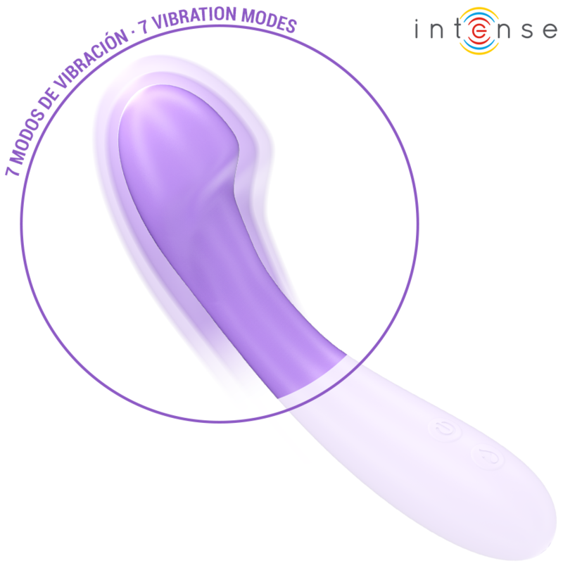 INTENSE - BECKY VIBRATEUR 19 CM CHAUFFANT 7 VIBRATIONS VIOLET – Image 5