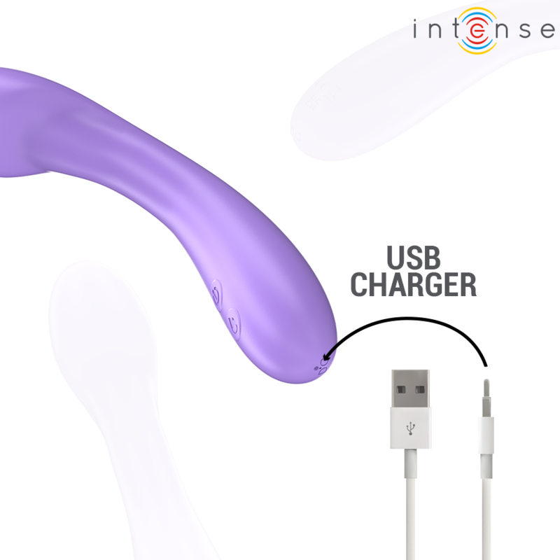 INTENSE - BECKY VIBRATEUR 19 CM CHAUFFANT 7 VIBRATIONS VIOLET – Image 7