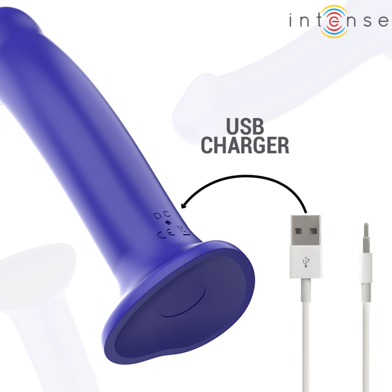 INTENSE - VIBRADOR VICTORIA COM VENTOSA 10 VIBRAÇÕES AZUL ESCURO CONTROLE REMOTO - Image 7