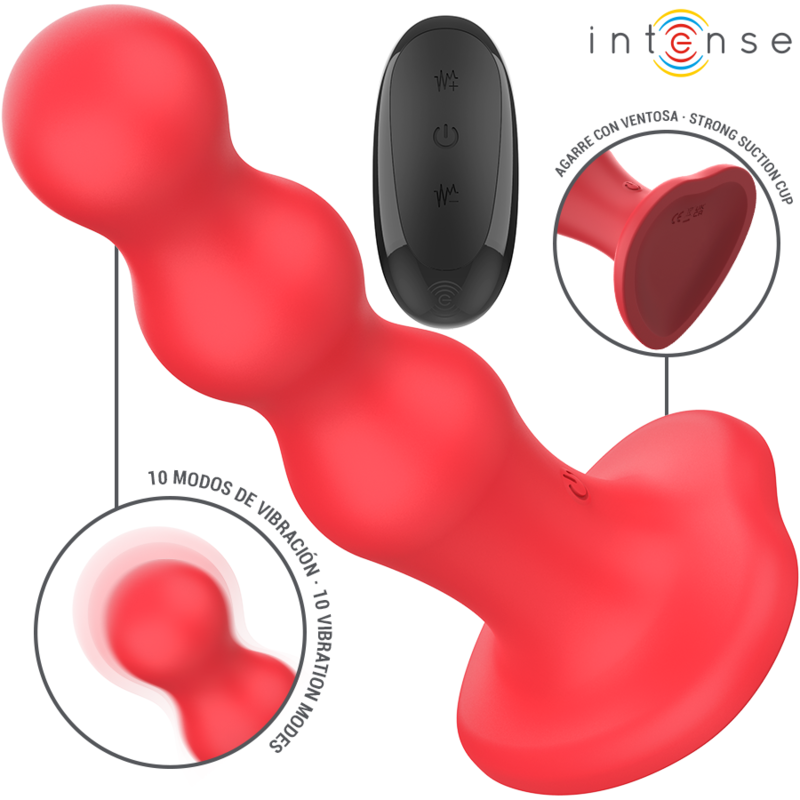 INTENSE - CODY VIBRATEUR AVEC VENTOUSE TÉLÉCOMMANDE ROUGE – Image 3