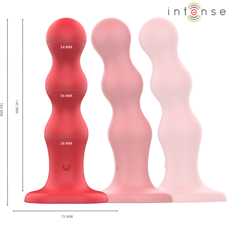 INTENSE - CODY VIBRATEUR AVEC VENTOUSE TÉLÉCOMMANDE ROUGE – Image 4