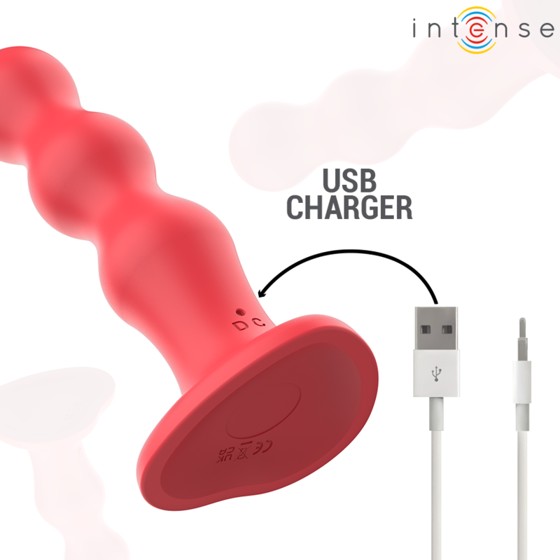 INTENSE - CODY VIBRATEUR AVEC VENTOUSE TÉLÉCOMMANDE ROUGE – Image 8