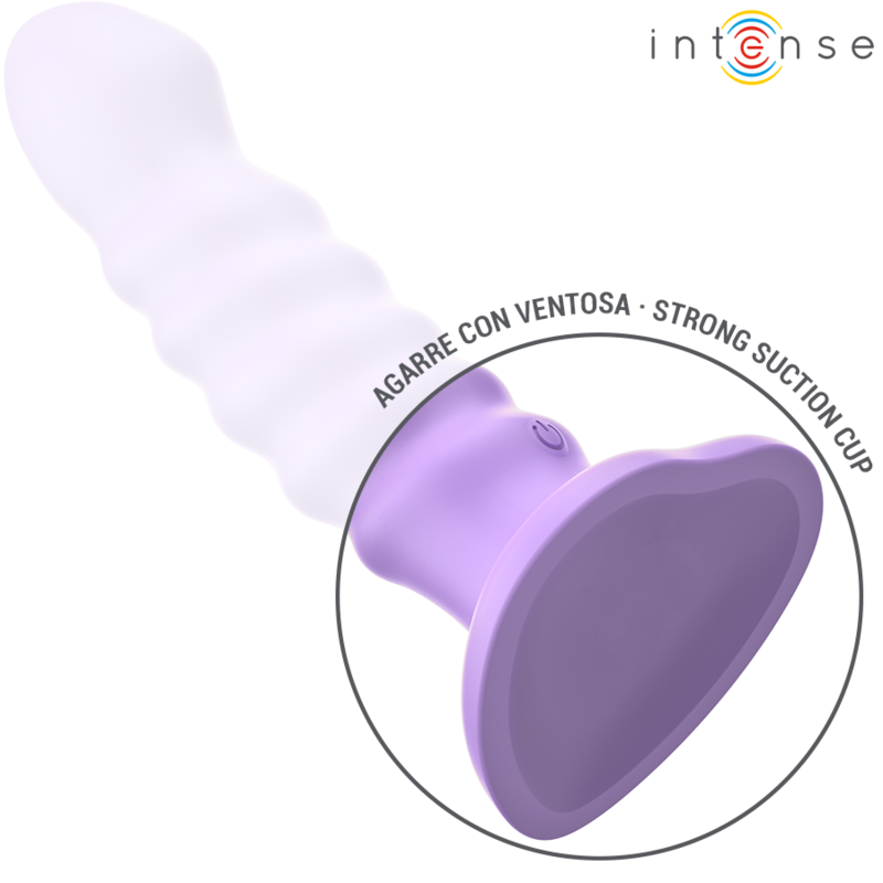 INTENSE - BRENDA VIBRATEUR TAILLE M DESIGN SPIRALE 10 VIBRATIONS VIOLET TÉLÉCOMMANDE – Image 5