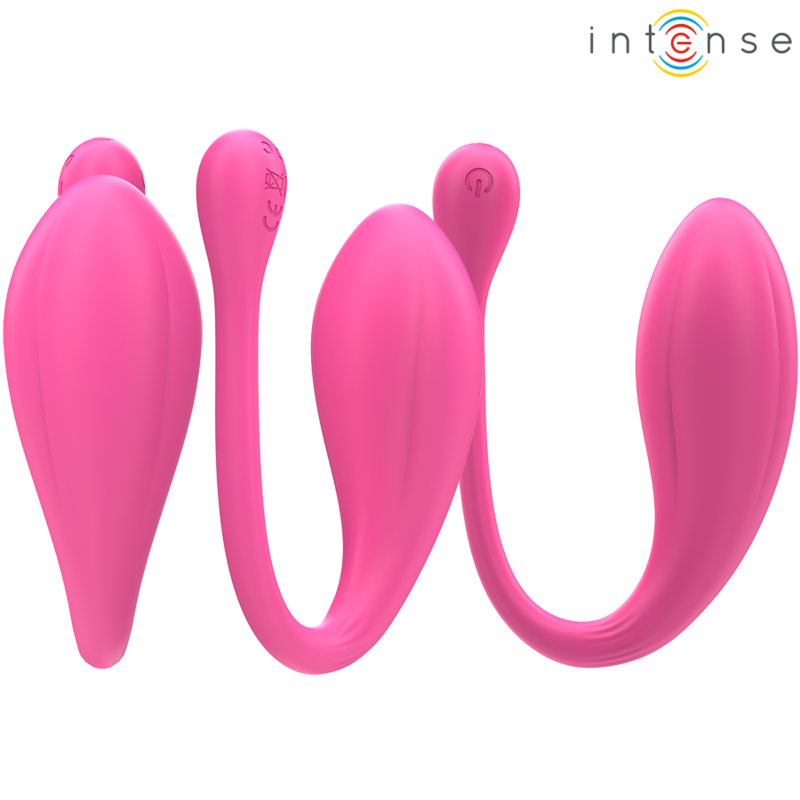 INTENSE - JANICE HUEVO VIBRADOR U DOBLE ESTIMULACIÓN 10 VIBRACIONES ROSA CONTROL REMOTO - Imagen 3