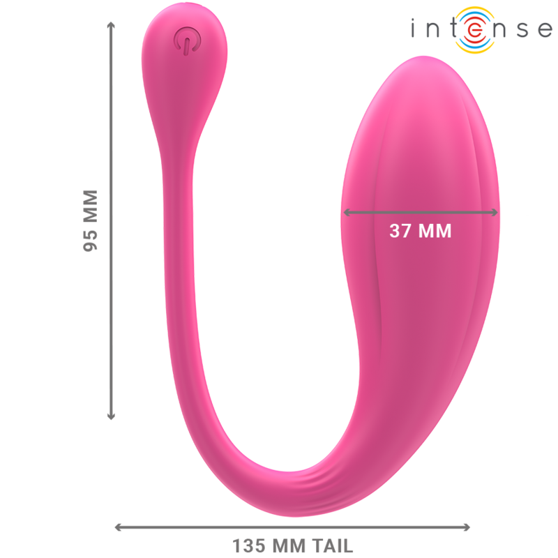 INTENSE - JANICE HUEVO VIBRADOR U DOBLE ESTIMULACIÓN 10 VIBRACIONES ROSA CONTROL REMOTO - Imagen 6