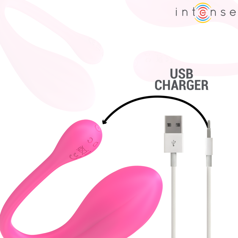 INTENSE - JANICE HUEVO VIBRADOR U DOBLE ESTIMULACIÓN 10 VIBRACIONES ROSA CONTROL REMOTO - Imagen 7