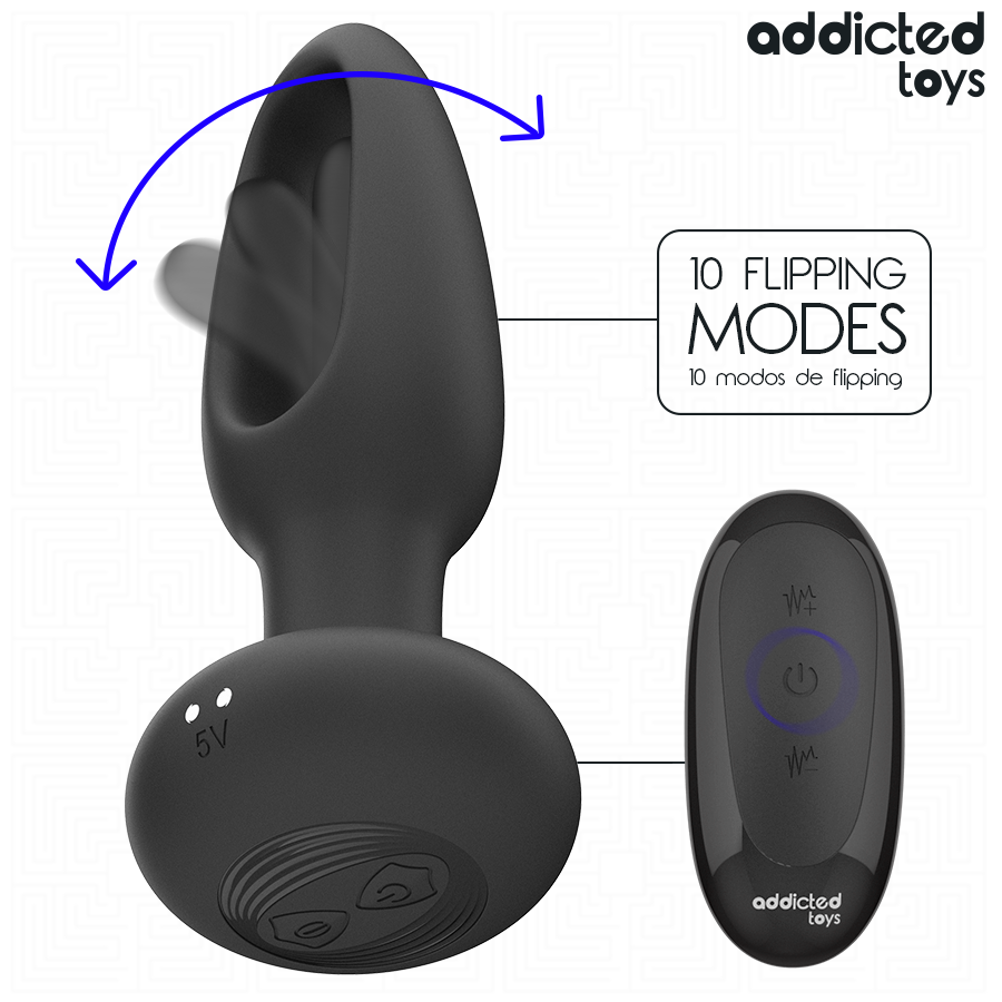 ADDICTED TOYS - PLUG ANAL CON LENGUA VIBRADORA Y CONTROL REMOTO - Imagen 7