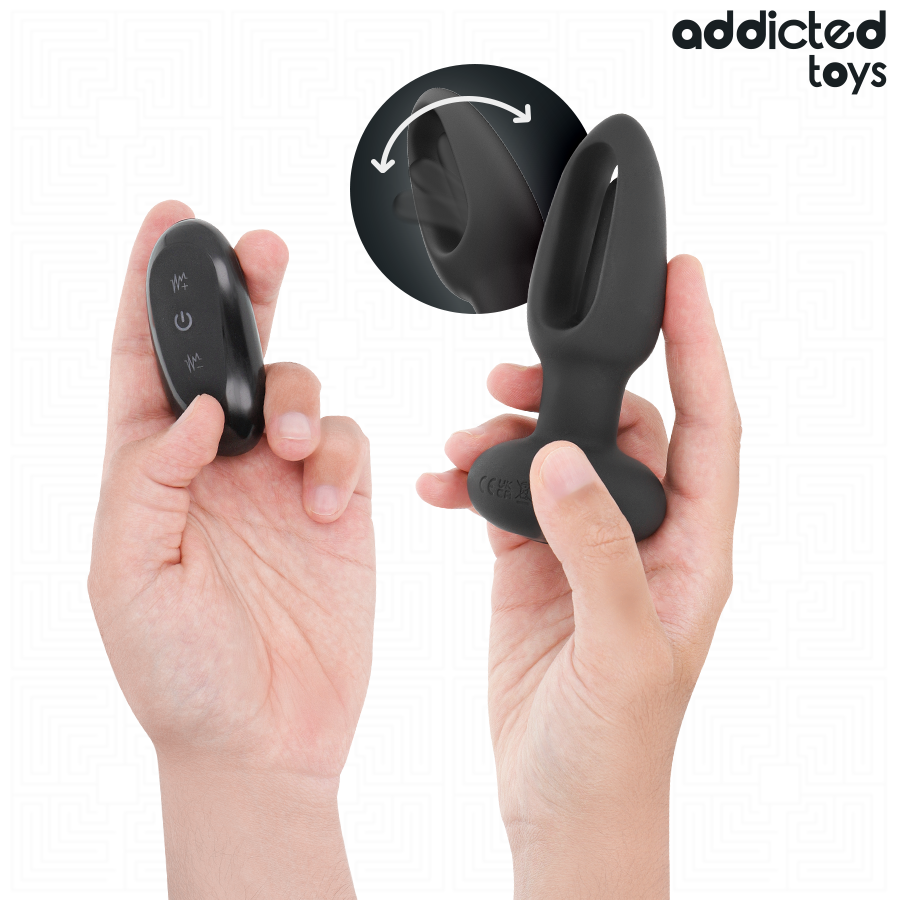 ADDICTED TOYS - PLUG ANAL CON LENGUA VIBRADORA Y CONTROL REMOTO - Imagen 2