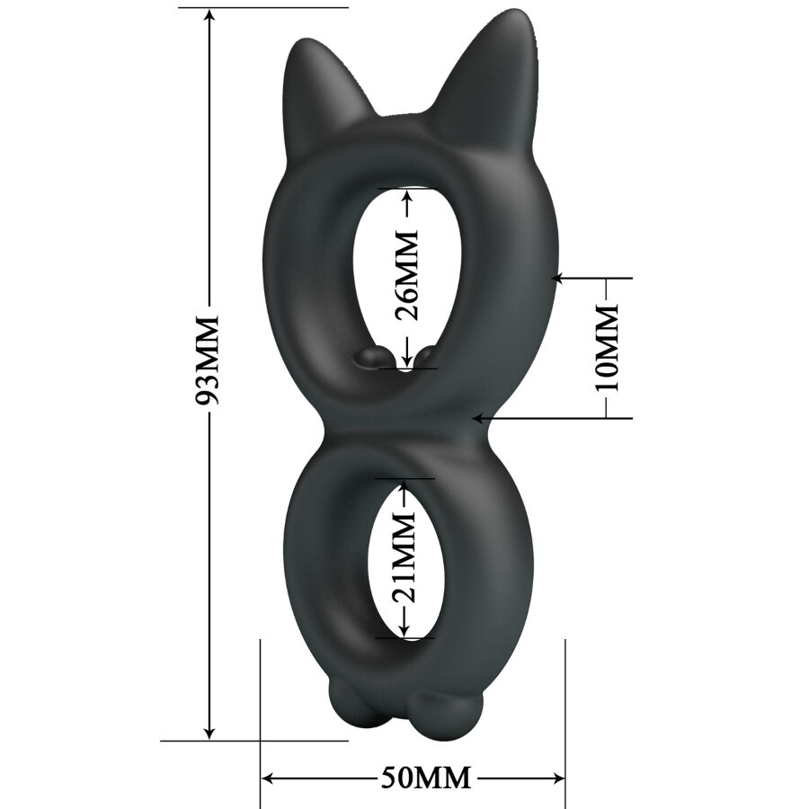 CRAZY BULL - BAGUE DOUBLE EN SILICONE TORAN MODÈLE 20 – Image 6
