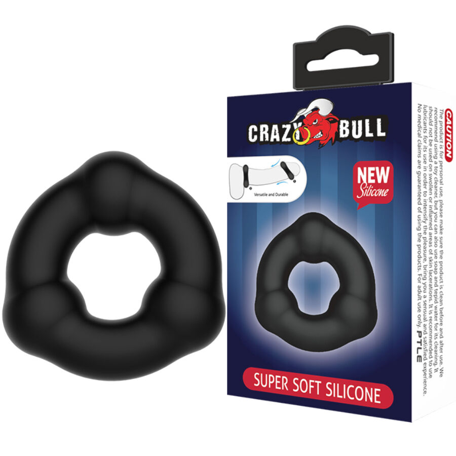 CRAZY BULL - BAGUE EN SILICONE ULTRA DOUX AVEC NODULES – Image 2