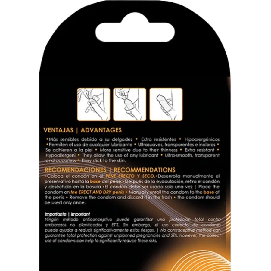 UNIQ - CLASSIC LATEXFREIE KONDOME 3 EINHEITEN – Bild 2