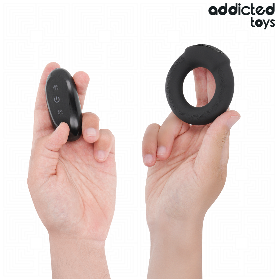 ADDICTED TOYS - ANNEAU PÉNITENTIAIRE VIBRANT À EFFET CHAUFFANT AVEC TÉLÉCOMMANDE – Image 4